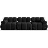 Micadoni Home Crna baršunasta sofa 282 cm Bellis – | shoptok.hr