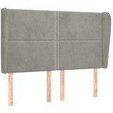 Maison Chic vzglavna omarica - nočna omarica - posteljna omarica z ušesi svetlo sivo 147x23x118/128 cm žamet, (21708543) Cene