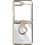 AVIZAR Ovitek z obrockom Samsung Z Flip 5, zlata/prozoren silikon - serija Flexyring, (20834082) | Shoptok.si