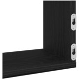  Zidne police 3 kom. Crni hrast 80x18x18 cm Konstruirano drvo | Shoptok.si