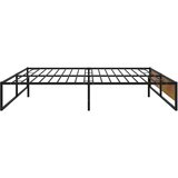  Okvir za krevet crni metalni 200 x 200 cm | Eponuda.com