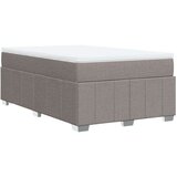vidaXL Krevet s oprugama i madracem smeđesivi 120 x 190 cm od tkanine | shoptok.hr