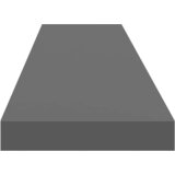  Plutajuće zidne police 4 kom sjajne sive 120x23,5x3,8 cm MDF | shoptok.hr