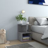  Noćni ormarić boja betona 35 x 35 x 55 cm od konstruiranog drva | shoptok.hr
