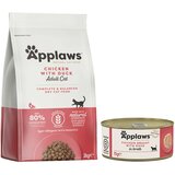 Applaws mešano pakiranje suha & mokra hrana - 2 kg Adult piščanec & raca + 6 x 70 g piščančja prsa z raco | shoptok.hr