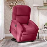 Maison Chic Električni naslanjač - Relax naslanjač s funkcijo vstajanja vinsko rdeč žamet, (22062605) | Shoptok.si