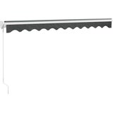 Tenda na uvlačenje antracit 3,5 x 2,5 m od tkanine i aluminija | Eponuda.com