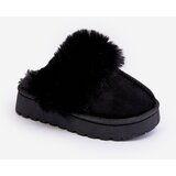 Boto Children's Slippers With Fur Black Birasta | Shoptok.si