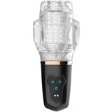 Funny Me Rocket Cup - masturbator s priseskom (prosojno črn) | Shoptok.si