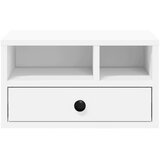  Stalak za pisač bijeli 40x32x22,5 cm od konstruiranog drva | Eponuda.com