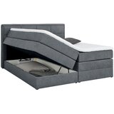 CARRYHOME BOXSPRING POSTELJA 140 cm x 200 cm , tekstil modrosiva | Shoptok.si