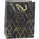  Paper Gift Bag Elegant Gold Patterns 23 x 18 x 10.5 cm | shoptok.hr