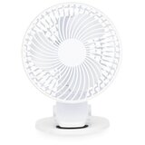  Punjivi stoni ventilator sa stezaljkom VIENTO 6W/5V 2000 mAh, beli | Eponuda.com