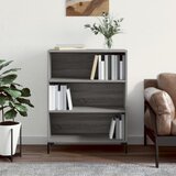  The Living Store Knjižna omara siva sonoma 69,5x32,5x90 cm inženirski les - Knjižna Omara, (21431755) Cene