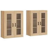 Maison Chic Stenska omarica - Zidna omarica 2 kosa sonoma hrast inženirski les iu1238, (22063599) | Shoptok.si
