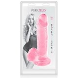  Prozirni dildo sa testisima | Pure Jelly Pink 20 cm Cene
