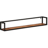  Zidne police 2 kom 110 x 17 x 17 cm od masivnog bagremovog drva | shoptok.hr