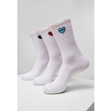 MT Accessoires Heart Embroidery Socks 3-Pack white | ePonuda.com