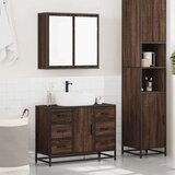 vidaXL 2-dijelni set kupaonskog namještaja boja smeđeg hrasta drveni | shoptok.hr