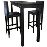 vidaXL Barska Miza s 4 Barskimi Stoli Bele Barve | Shoptok.si
