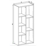 Boxxx REGAL 50/106/26 cm antracit | Shoptok.si