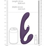 VIVE Suki - vibrator brez naramnic za polnjenje s stimulatorjem klitorisa zajčka (vijolična) | Shoptok.si