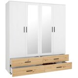 Mömax Kleiderschrank In Weiß/eichefarben | Shoptok.si