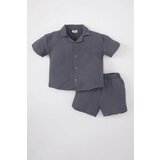 Defacto Baby Boy Short Sleeve Shirt Shorts 2 Piece Set Cene