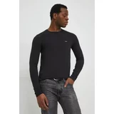 Calvin Klein Majica z dolgimi rokavi moški, črna barva
