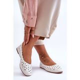 EVENTO PE1 Women's Glittering Openwork Ballet Shoes White Visionary | shoptok.hr