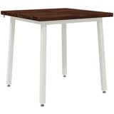  60 x 55 x 75 cm Čvrsto drvo akacije Tamno smeđa i bijela | shoptok.hr