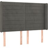  box spring s madracem LED tamnosivi 140x200 cm baršun | shoptok.hr