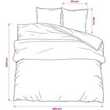  Set posteljine za poplun crna 260 x 240 cm pamučni | Eponuda.com