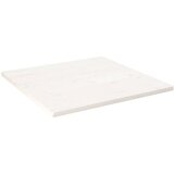 vidaXL Ploča za stol bijela 90x90x2 5 cm masivna borovina četvrtasta | shoptok.hr