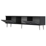 Hanah home TV komoda Arno, 150x40,6x29,6 cm, Antracit-Srebrne boje | Eponuda.ba