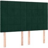 Krevet s oprugama i madracem tamnozeleni 140x200 cm baršunasti | Eponuda.com