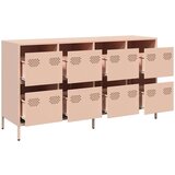 vidaXL Komoda roza 135x39x73,5 cm hladno valjano jeklo | Shoptok.si