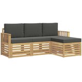  Set vanjskih sofa 4 pcs Bijela i antracit 189,5 x 122,5 x 73 cm | Shoptok.si