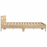  Okvir za krevet s uzglavljem i LED boja hrasta sonome 160x200cm | shoptok.hr