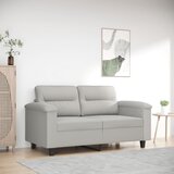 vidaXL Dvosjed svjetlosivi 120 cm od mikrovlakana Cijene