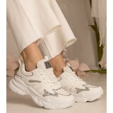 Gemre White women's sports sneakers with glitter Maleda | Shoptok.si