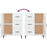  Komoda visok sijaj bela 69,5x34x90 cm inženirski les, (20654128) | Shoptok.si