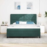  Krevet s opruga kutije Tamnozelena 200 x 180 cm Baršun | shoptok.hr