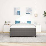Box Spring Krevet Svjetlosiva 140x200 cm Od tvrdog tekstila | shoptok.hr