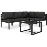  5-dijelna vrtna garnitura s jastucima aluminijska antracit | shoptok.hr