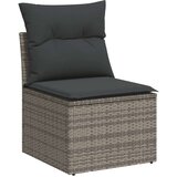 vidaXL 10-dijelni set vrtnih sofa od poliratana s jastucima sivi | shoptok.hr