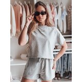 DStreet Komplet damski dresowy LOVE SPORT szary | shoptok.hr