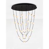 Nova Luce Mat črna aluminijasta LED zatemnitvena viseča svetilka s senčilom iz akrilnega stekla ø 84 cm Alcinoe – | Shoptok.si
