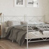 vidaXL Kovinsko vzglavje belo 193 cm | Shoptok.si