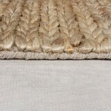 Flair Rugs Ročno tkana preproga iz konopljastega osleza v naravni barvi 160x230 cm Drew Border – | Shoptok.si